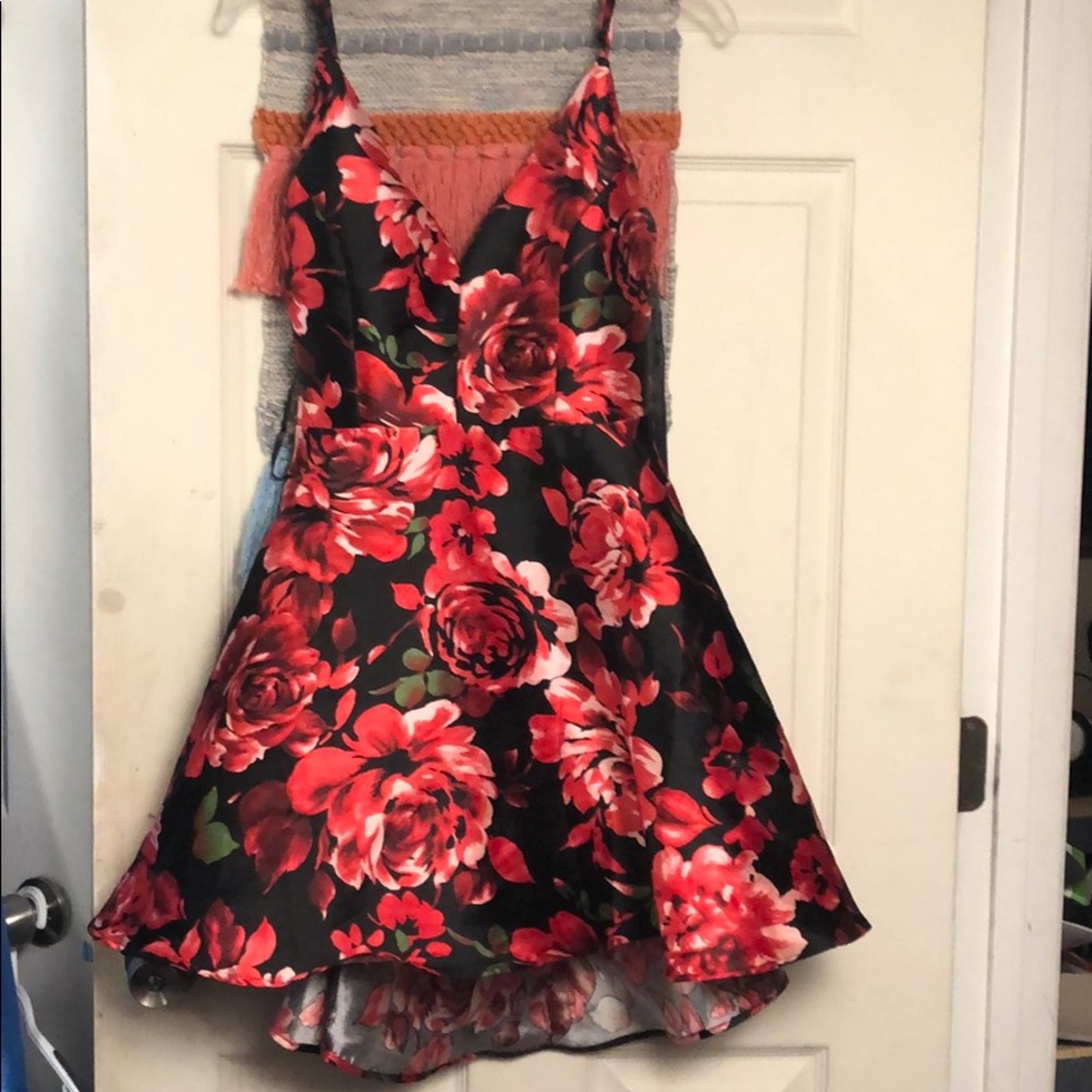 Rose homecoming dress